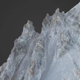 Rocky Mountain Cliff Photoscan