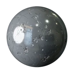 Dented metal